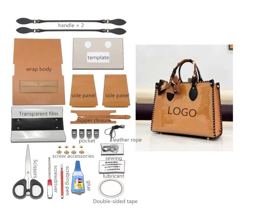 Toteluxe - DIY Large Leather Tote Bag Kit - Create your own tote bag