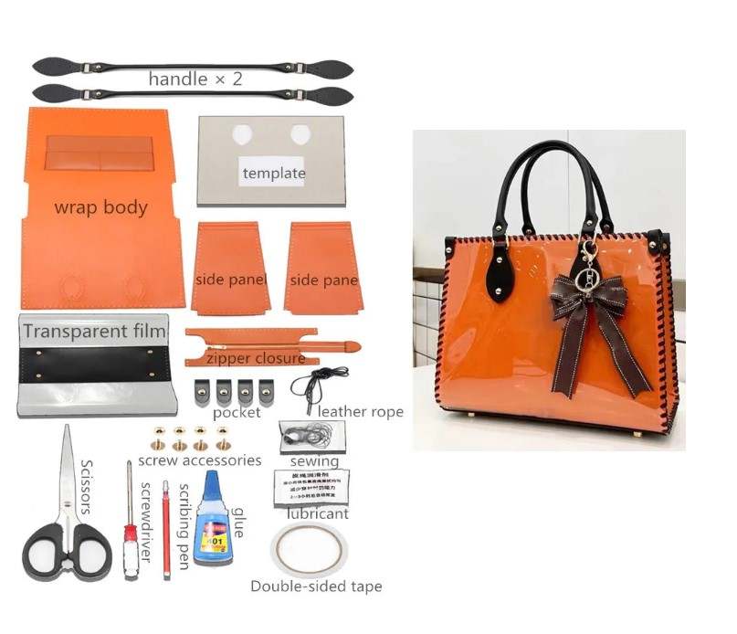 Toteluxe - DIY Large Leather Tote Bag Kit - Create your own tote bag